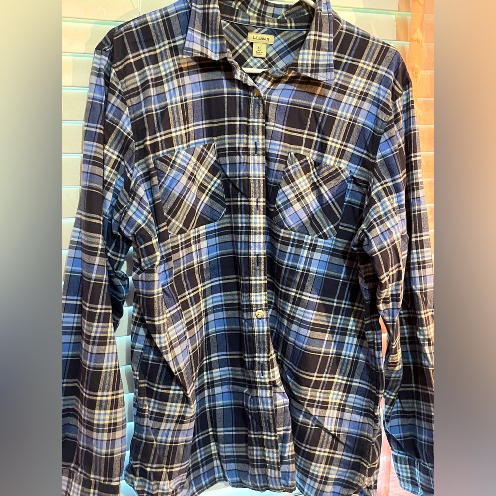 LL Bean Button Down Flannel. Like new used condition